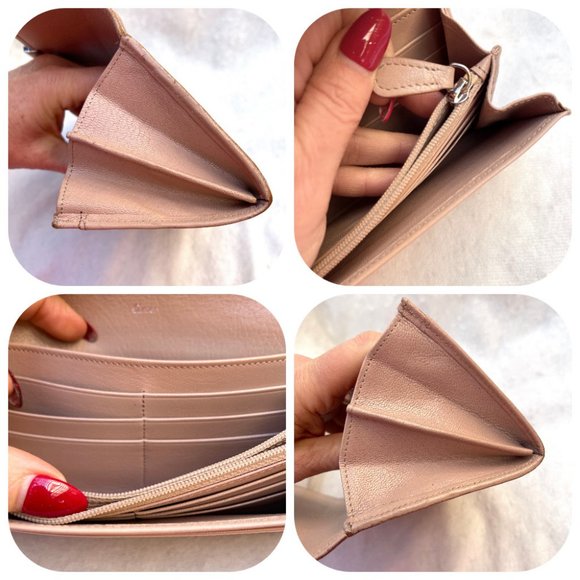Auc Cartier Love Blush Pink Calfskin Leather Long Wallet - Picture 8 of 15